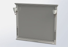 Зеркало Aquanet Лагуна 120 белый