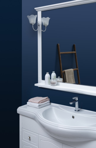 Зеркало Aquanet Лагуна 120 белый