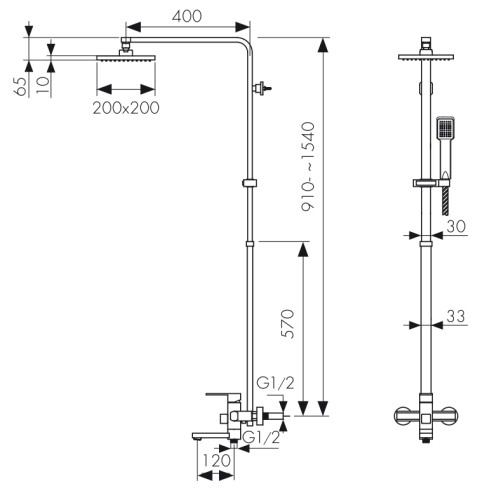Душевая система KAISER Sonat (34182)