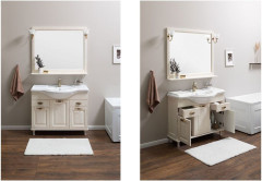 Зеркало Aquanet Тесса Декапе 105 жасмин/золото