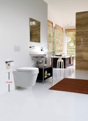 LB3 Унитаз подвесной comfort, с глубоким смыванием, приподнят на 6 см, бел