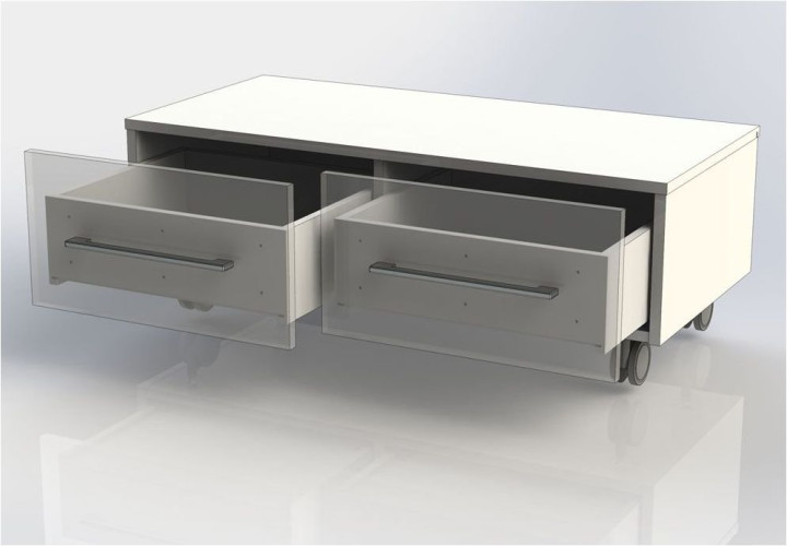 Тумба подкатная Aquanet Нота 100 венге