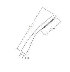 Душевая лейка  Cristina PD 107