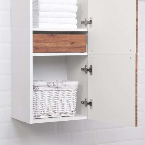 Пенал подвесной Итана Nature 1.0 40 (400х350х1550) правый, цвет тик (396902)