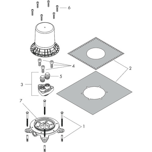 Скрытая часть для смесителя Axor G 1/2 (10452180)