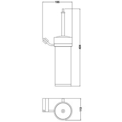 Ершик для унитаза Schein Watteau 127C-R