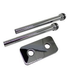 Комплект трубок SR Rubinetterie 15х1,0 с наружной резьбой 1/2х15 и отражателем 50мм, цвет хром