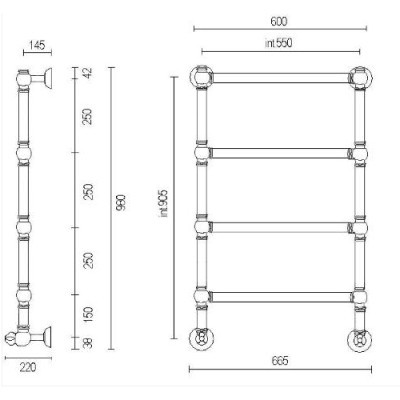 Полотенцесушитель Margaroli Armonia 9-442-4