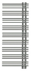 Полотенцесушитель Zehnder Yucca asymmetric YAE-130-050/YD (VD)