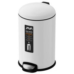 Ведро с микролифтом 8 л JAVA S-885-8W белый