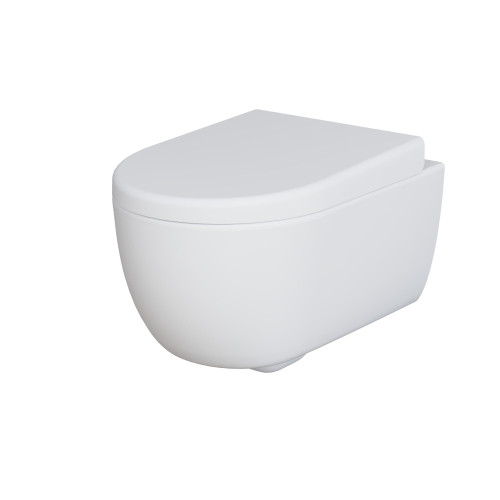 Унитаз Abner 103T20101R (545*360*330) БЕЛЫЙ МАТОВЫЙ подвесной БЕЗОБОДКОВЫЙ