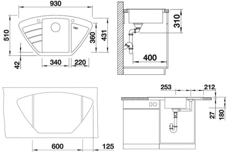 Кухонная мойка Blanco Zia 9 E