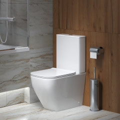 Унитаз Grossman Style GR-4453S (620*365*830) напольный БЕЗОБОДКОВЫЙ с тонкой крышкой