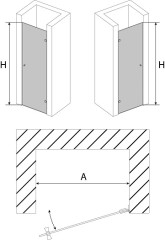 Душевая дверь AVEK AQUA A 10325 80x190