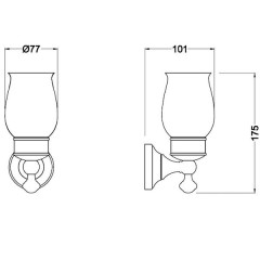 Стакан Schein Saine Chrome 7053011
