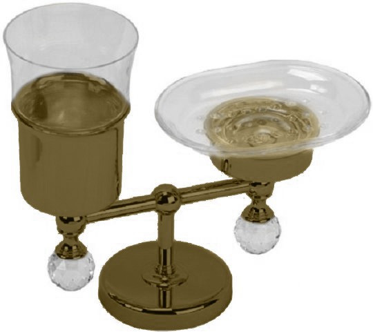 Стакан и мыльница Migliore Amerida Swarovski ML.AMR-60.410