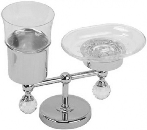 Стакан и мыльница Migliore Amerida Swarovski ML.AMR-60.410
