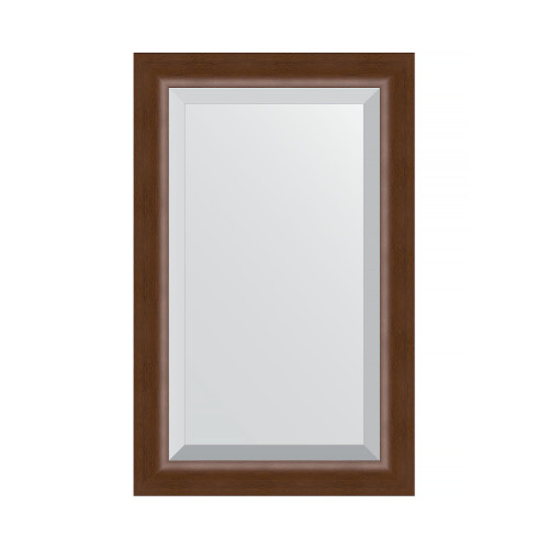 Зеркало настенное с фацетом EVOFORM в багетной раме орех, 52х82 см, BY 1137