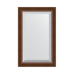 Зеркало настенное с фацетом EVOFORM в багетной раме орех, 52х82 см, BY 1137