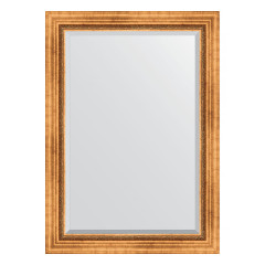 Зеркало настенное с фацетом EVOFORM в багетной раме римское золото, 76х106 см, BY 3464