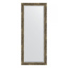Зеркало настенное с фацетом EVOFORM в багетной раме старое дерево с плетением, 63х153 см, BY 3564
