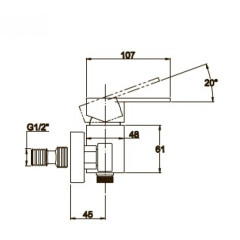 Смеситель для ванны KAISER Sonat (34077-1)