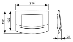 Кнопка смыва Tece Ambia 9240125 для унитаза
