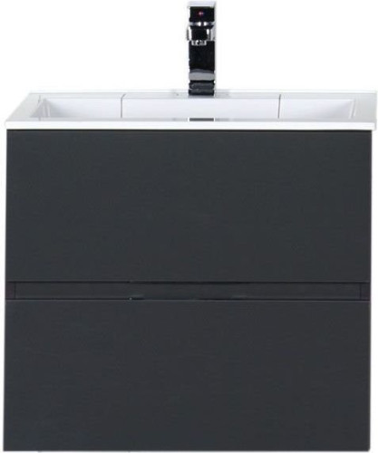 Тумба с раковиной Aquanet Алвита 60 серый антрацит