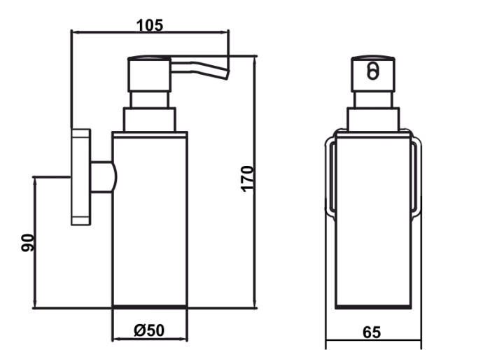 Дозатор для мыла Antik 080401 Br