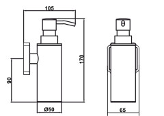 Дозатор для мыла Antik 080401 Br