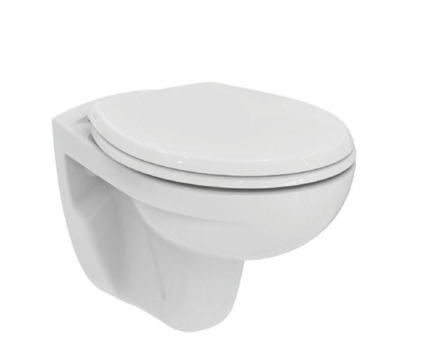 Промо-сет, состоящий из инсталляции Loranto, кнопки для инсталляции круглой белой, подвесного унитаза Ideal Standard Eurovit (4501+7310+K881201)