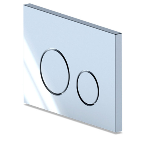 Инсталляция для подвесного унитаза АНИ Пласт с клавишей смыва глянцевый хром, круглые кнопки (WCP1131)