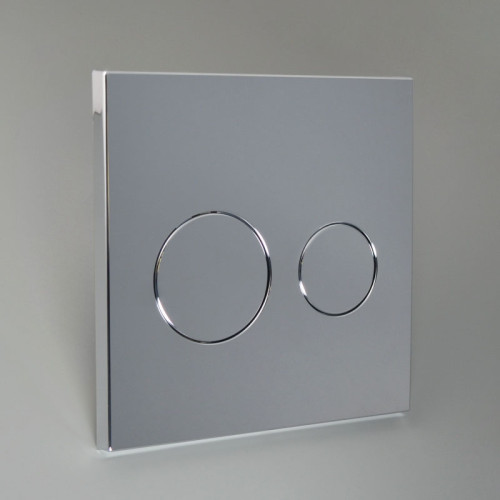 Инсталляция для подвесного унитаза АНИ Пласт с клавишей смыва глянцевый хром, круглые кнопки (WCP1131)