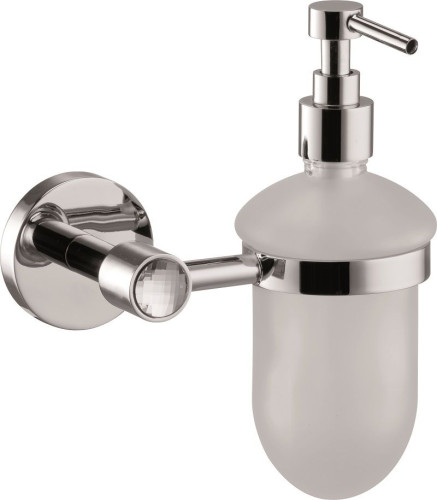 Sanibano Sahara, настенный стеклянный дозатор, цвет хром-кристаллы Swarovski crystal