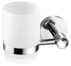 Sanibano Sahara, настенный стеклянный дозатор, цвет хром-кристаллы Swarovski crystal