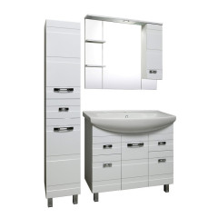 Зеркальный шкаф Runo Турин 85 правый