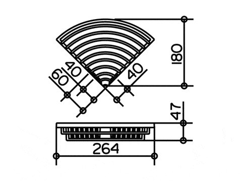 Полочка Keuco Universal, Хром (24944010000)