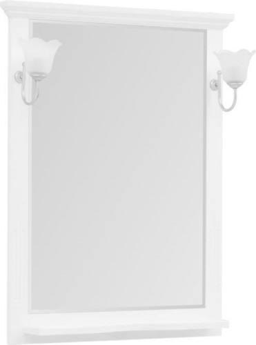 Зеркало Aquanet Лагуна 75 белый