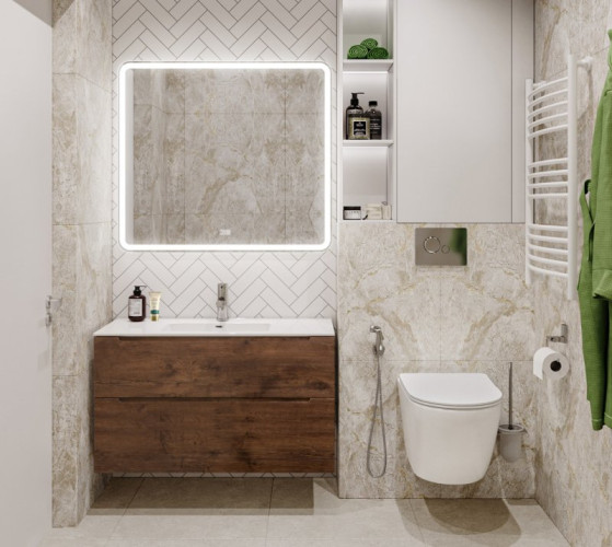 База под раковину подвесная BelBagno ETNA-H60-900-2C-SO-BL-P Bianco Lucido