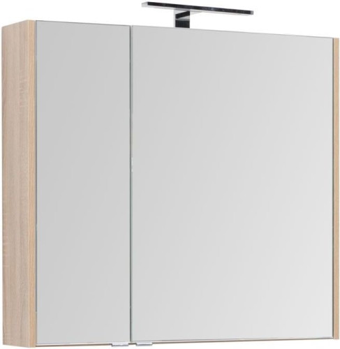 Зеркало-шкаф Aquanet Остин 85 дуб сонома