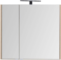 Зеркало-шкаф Aquanet Остин 85 дуб сонома