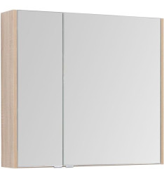 Зеркало-шкаф Aquanet Остин 85 дуб сонома