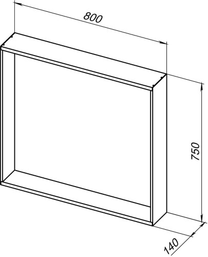 Зеркало Allen Brau Reality 1.32018.BB 80 черный браш