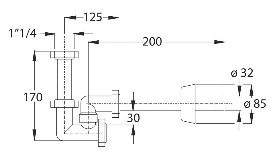 Сифон для раковин и биде BONOMINI (2314CP32B0WZ)