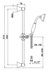Душевая стойка Gattoni Programma Docce 1039