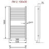 Полотенцесушитель Ника MODERN ЛМ-2 100/30*