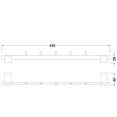 Крючок для полотенец Schein Durer 261*5B