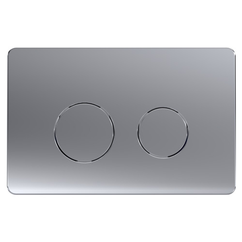 Кнопка смыва Azario 24.7х2.4х16 , пластик, цвет Хром матовый (AZ-8200-0083/AZ-P57-0110)