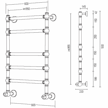Полотенцесушитель Margaroli Armonia 9-464-5