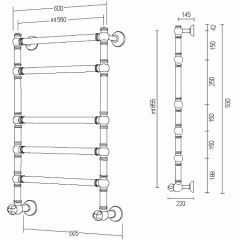 Полотенцесушитель Margaroli Armonia 9-464-5